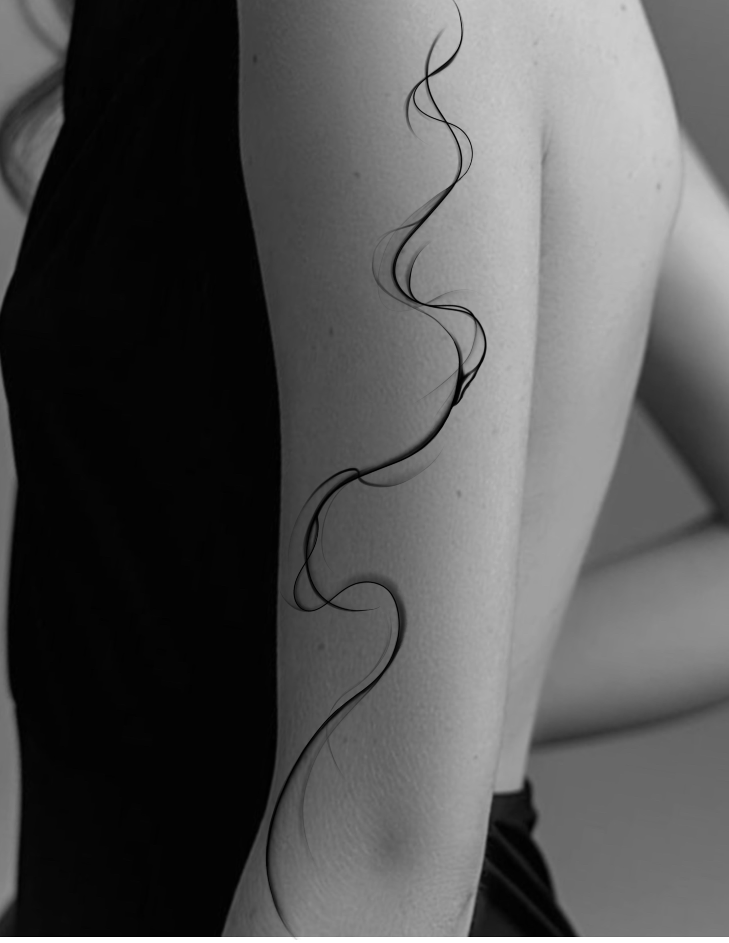 Smoke flowing line