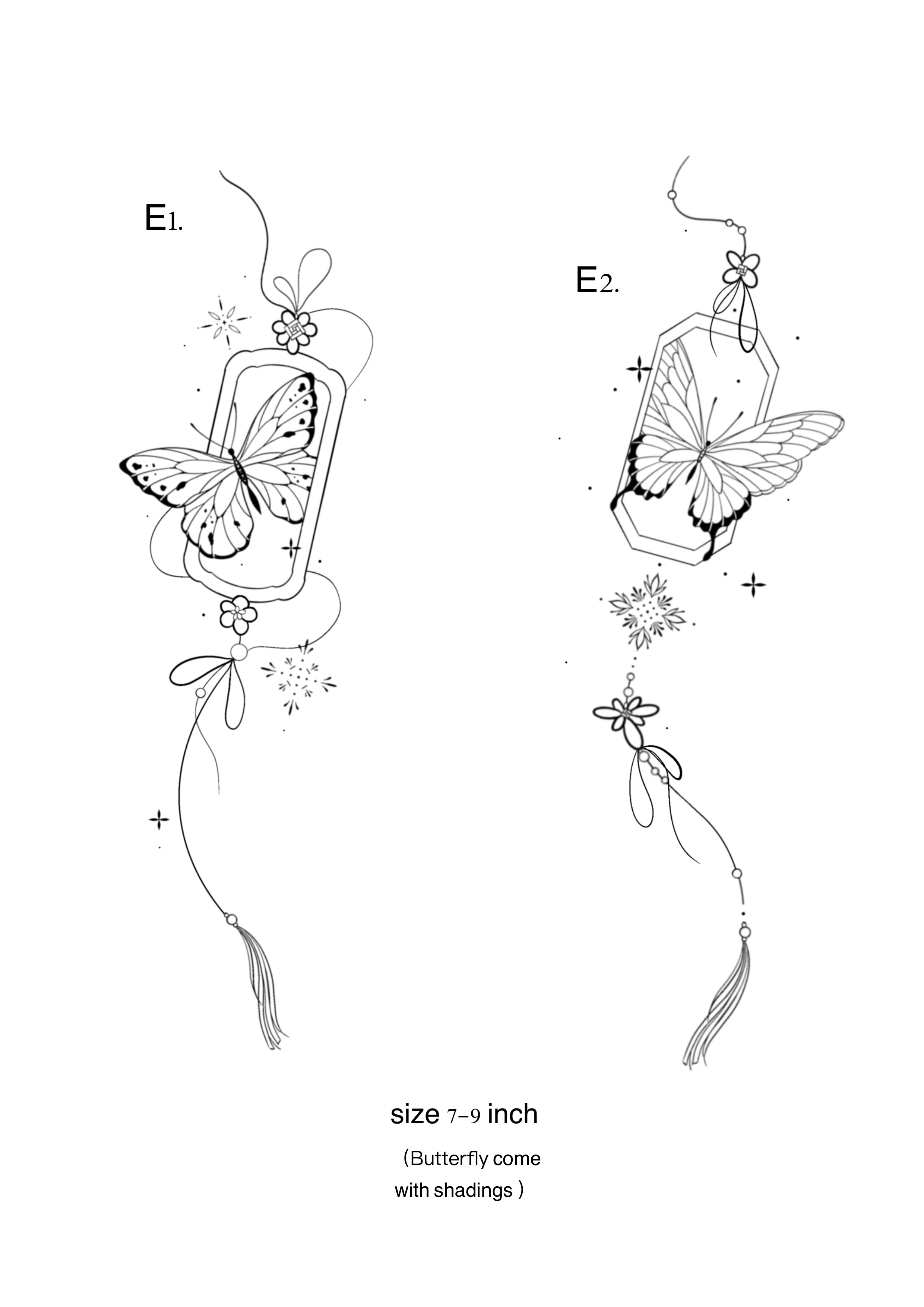 E1 and E2 flow butterfly